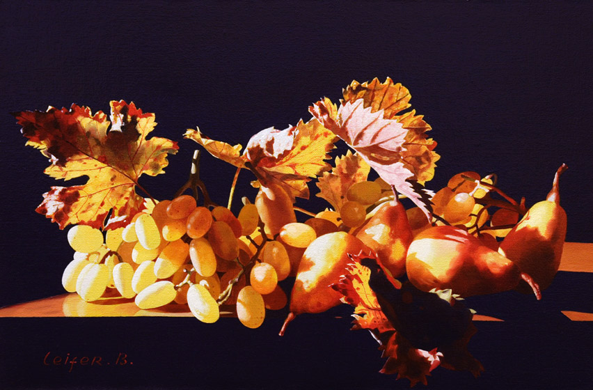 Boris Leifer - Grapes and Pears in Sunlight