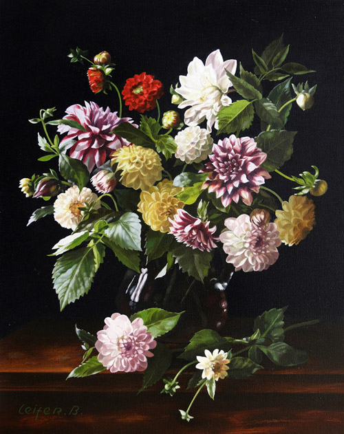 Boris Leifer - A Bunch of Dahlias
